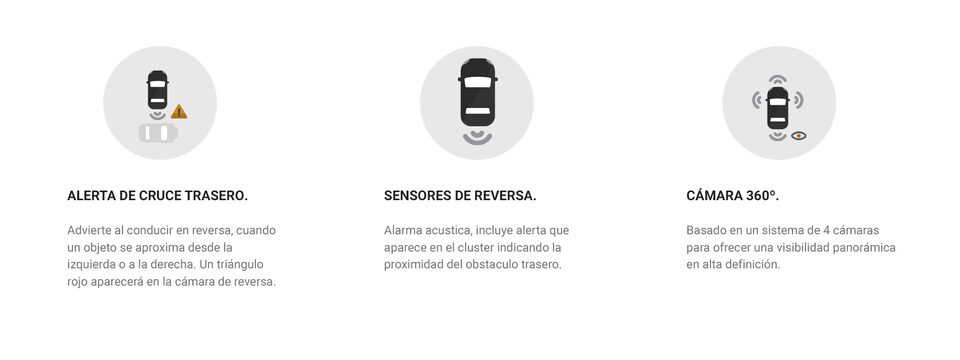 Alerta de cruce trasero, sensores de reversa y cámara 360 grados para Chevrolet Suburban 2023, camioneta grande